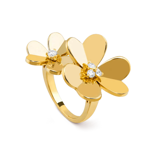 [Kincade Jewelrys] BAGUE EN OR ET DIAMANTS CLOVER COMOS