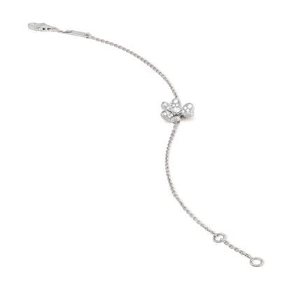 [Kincade Jewelrys]FRIVOLE SILVER FLOWER DIAMOND BRACELET