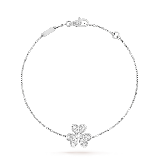 [Kincade Jewelrys] BRACELET FRIVOLE EN ARGENT ET DIAMANT À FLEURS 