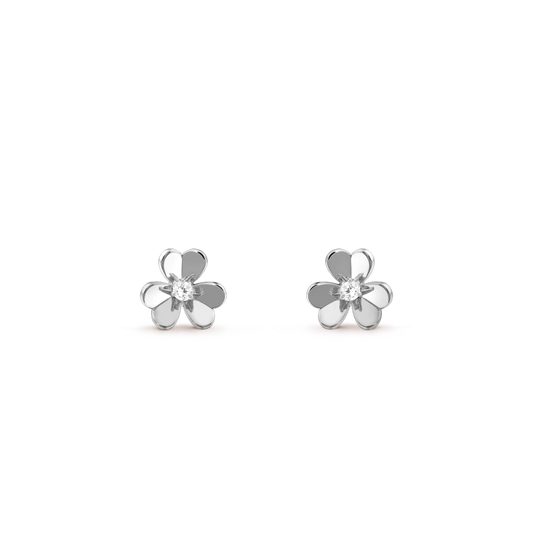 [Kincade Jewelrys]Boucles d'oreilles FRIVOLE MINI FLEURS ARGENTÉES