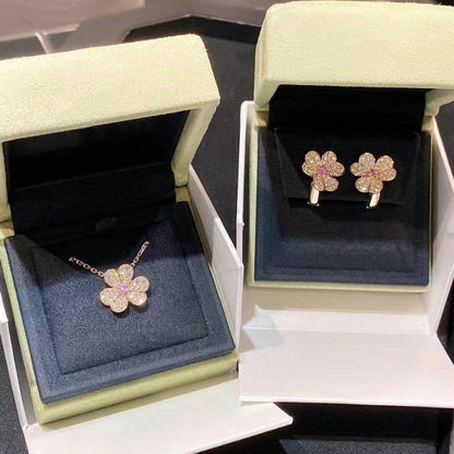 [Kincade Jewelrys] Collier en or rose et diamants Frivole