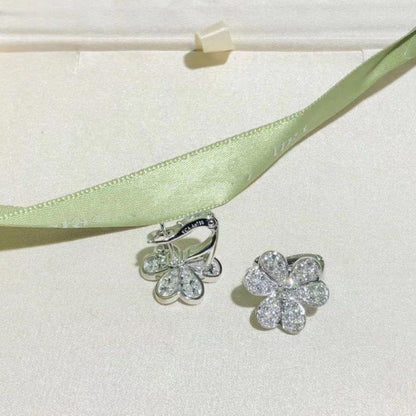 [Kincade Jewelrys]Boucles d'oreilles Frivole en argent et diamants