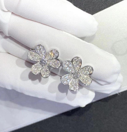 [Kincade Jewelrys]Boucles d'oreilles Frivole en argent et diamants