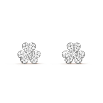 [Kincade Jewelrys]Boucles d'oreilles Frivole en argent et diamants