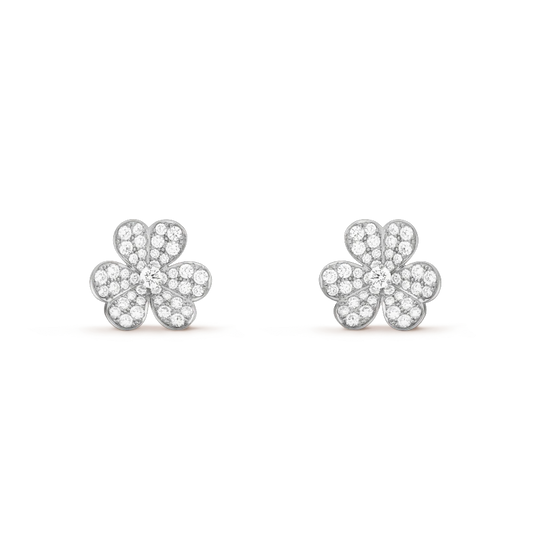 [Kincade Jewelrys]Boucles d'oreilles Frivole en argent et diamants
