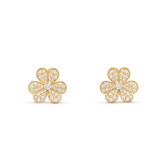 [Kincade Jewelrys]Boucles d'oreilles Frivole en or et diamants 