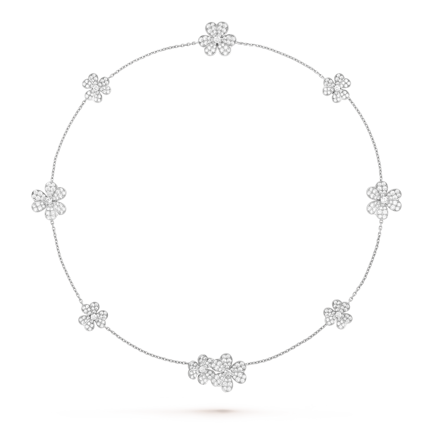 [Kincade Jewelrys]FRIVOLE SILVER 9 FLOWERS NECKLACE