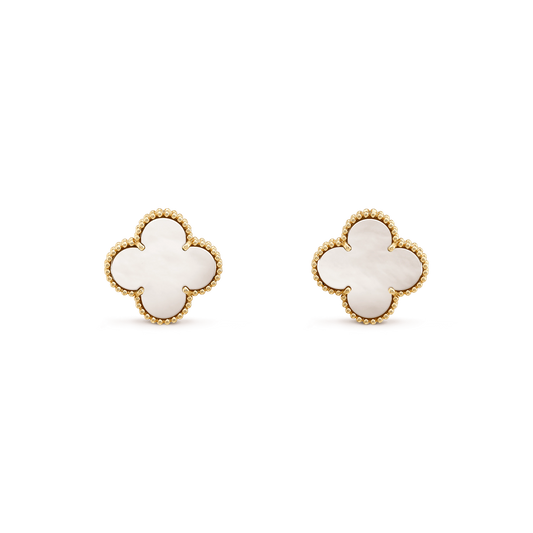 [Kincade Jewelrys]Boucles d'oreilles mini en or avec trèfle
