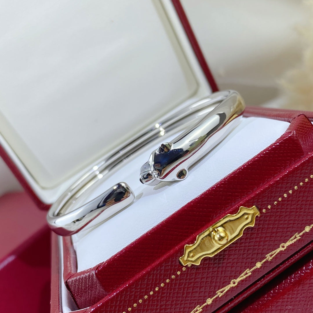 [Kincade Jewelrys] Bracelet ouvert en argent Panthère