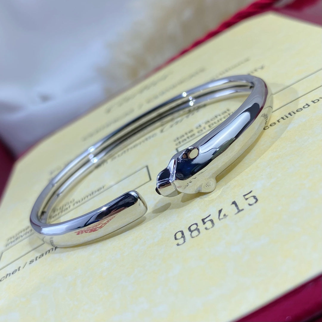[Kincade Jewelrys] Bracelet ouvert en argent Panthère