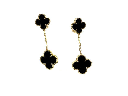 [Kincade Jewelrys] BOUCLES D'OREILLES CLOVER 2 MOTIFS (CHOIX MULTIPLES)