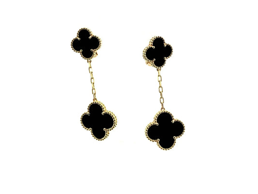 [Kincade Jewelrys] BOUCLES D'OREILLES CLOVER 2 MOTIFS (CHOIX MULTIPLES)