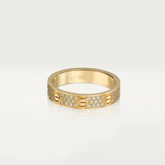 [Kincade Jewelrys]LOVE RING 3.6MM DIAMOND PAVED