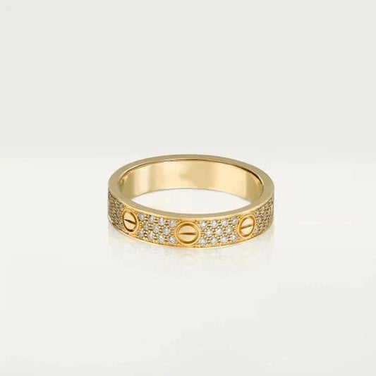 [Kincade Jewelrys] BAGUE D'AMOUR 3,6 MM PAVÉE DE DIAMANTS