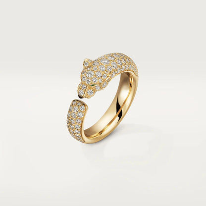 [Kincade Jewelrys] BAGUE PANTHERE EN OR ROSE ET DIAMANT