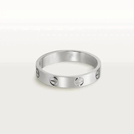 [Kincade Jewelrys] BAGUE D'AMOUR 4MM 1 DIAMANT ARGENT