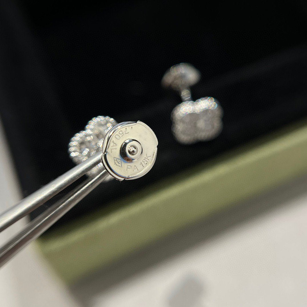 [Kincade Jewelrys]Boucles d'oreilles Clover Mini Diamants