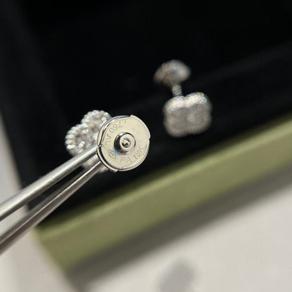 [Kincade Jewelrys]Boucles d'oreilles Clover Mini Diamants