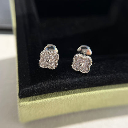 [Kincade Jewelrys]Boucles d'oreilles Clover Mini Diamants