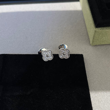 [Kincade Jewelrys]Boucles d'oreilles Clover Mini Diamants