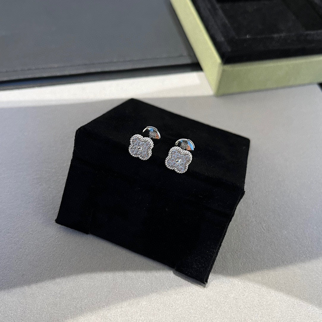 [Kincade Jewelrys]Boucles d'oreilles Clover Mini Diamants