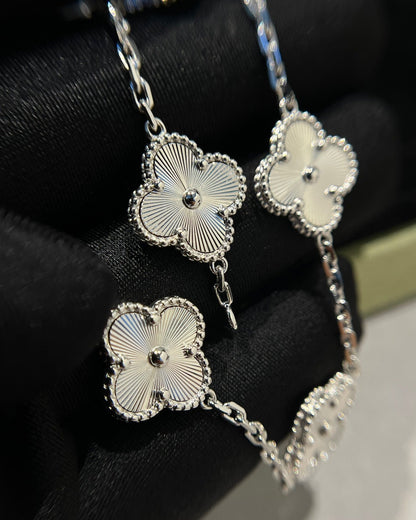 [Kincade Jewelrys] BRACELET TRÈFLE ARGENT 5 MOTIFS 